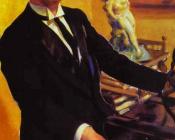 鲍里斯 克斯托依列夫 : Portrait of the Composer D.V. Morozov